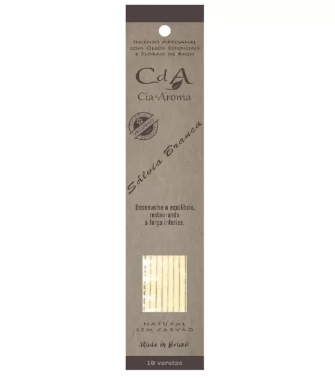 4 - Incenso Sálvia Branca - Cia Aroma