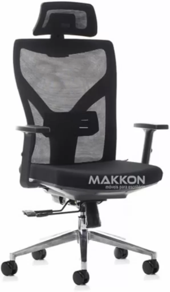 6 - Cadeira Para Escritório Em Tela - Makkon