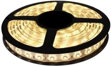 6 - Fita LED 5050 Branco Quente, Rolo 5m com fonte 12V 5ª – Kit Led