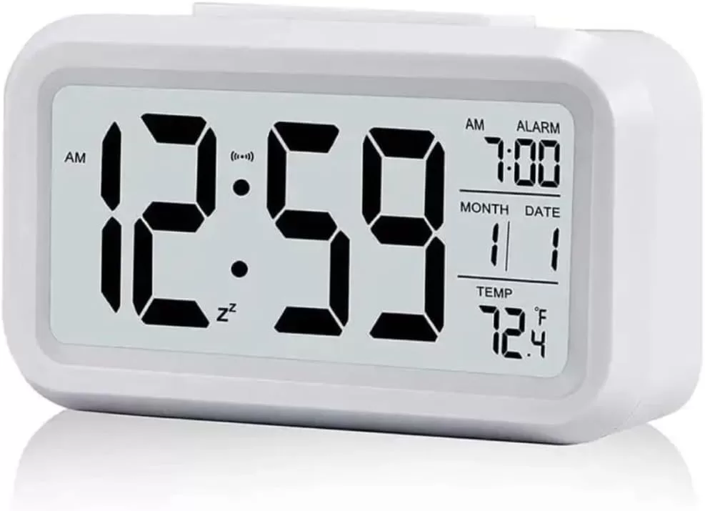 6 - Relógio de Mesa Digital Inteligente com Sensor de Temperatura - Wari