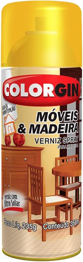 2 - Verniz Spray Brilhante Móveis e Madeiras Martímo – Colorgin