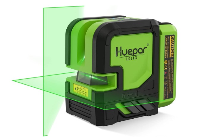 6 - Nível a Laser Auto Nivelante + suporte Magnético (Verde) – Huepar
