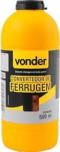 4 - Convertedor de Ferrugem para Superfícies Metálicas Oxidadas 500ml - Vonder