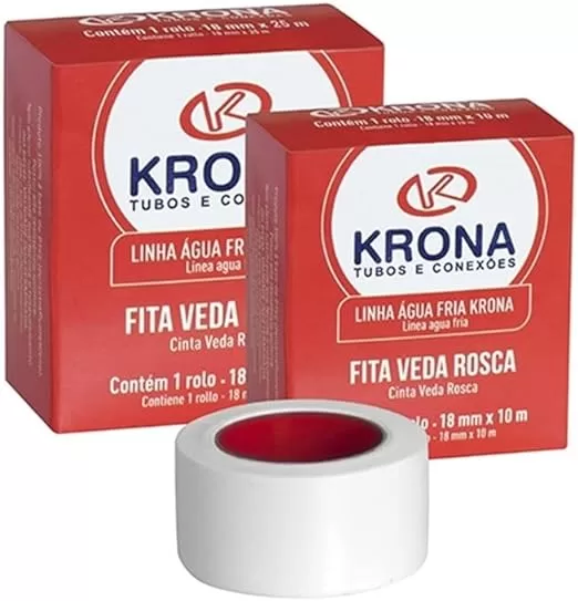 10 - Fita Veda Rosca 18MMX10M - Krona