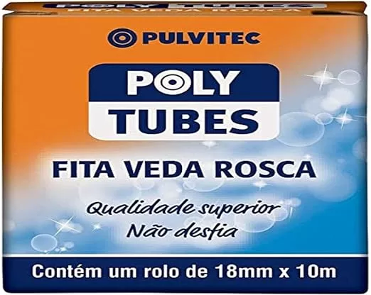 4 - Fita Veda Rosca Polytubes 18 Mm X 10 M Tigre - PULVITEC